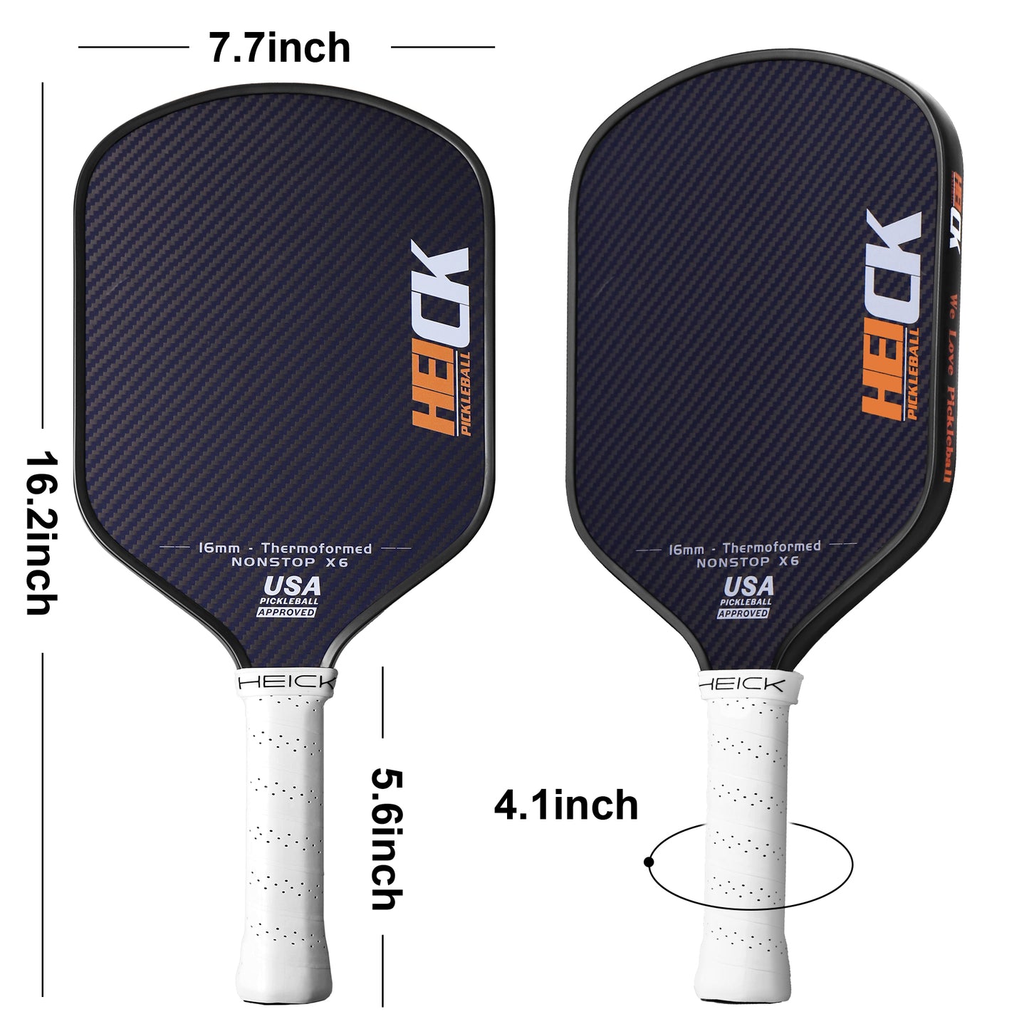 HEICK 2024 Kevlar Thermofored Pickelball Paddle USAPA Aproved( NONSTOP X6)