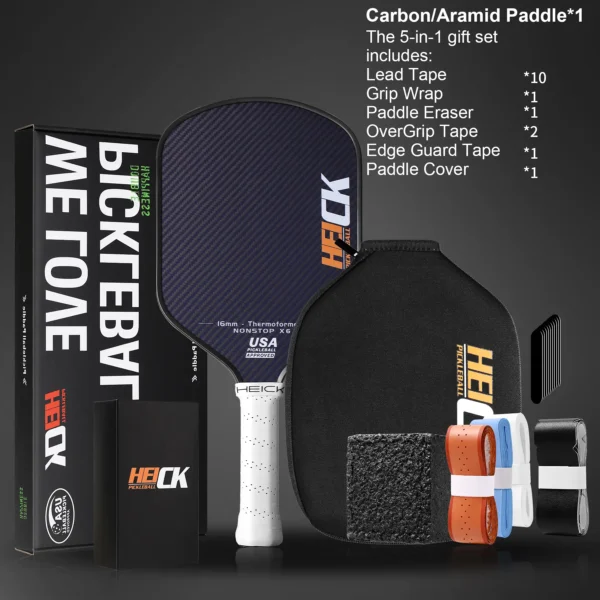 Heick x6 kevlar Pickleball Paddle, thermoformed - 图片 6