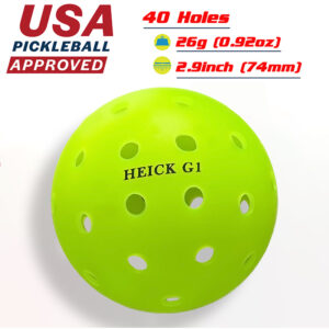 HEICK G1 Pickleball Balls - 24 Pack of Regulation USAPA Pickleballs