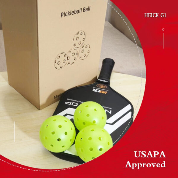 HEICK G1 Pickleball Balls - 24 Pack of Regulation USAPA Pickleballs - 图片 3